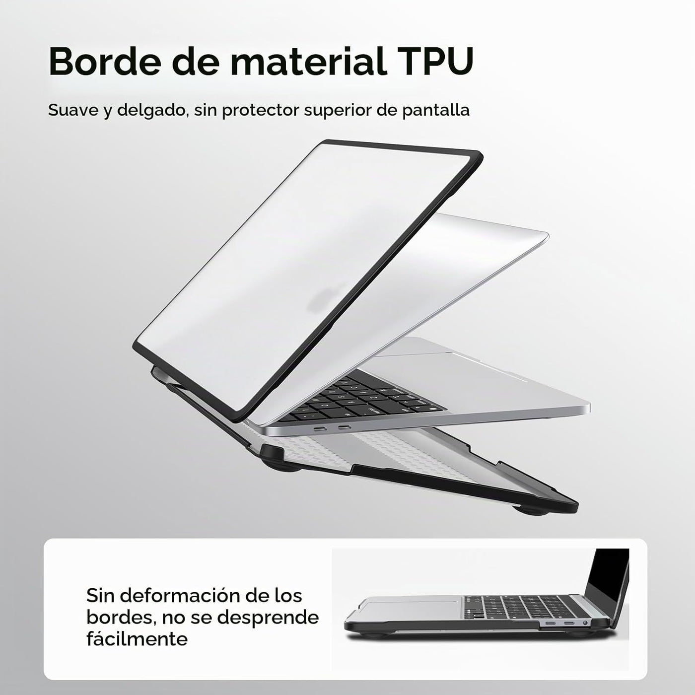 BlueSwan Funda antigrietas para MacBook Pro de 13 pulgadas M2 M1 20...