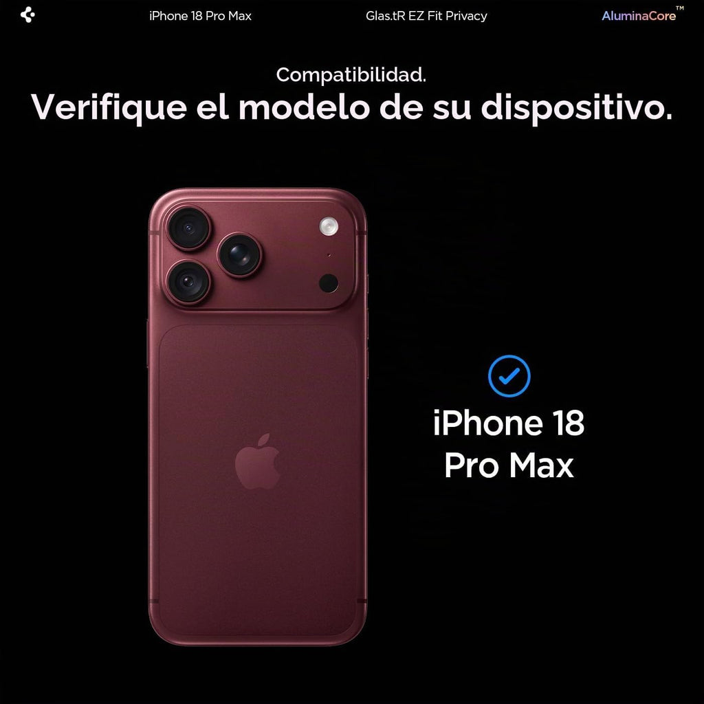 Spigen Filtro de privacidad Protector de pantalla de vidrio templado para