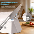 imarku - Juego de 14 cuchillos, elegante juego de cubiertos de cocina minimalistas blancos