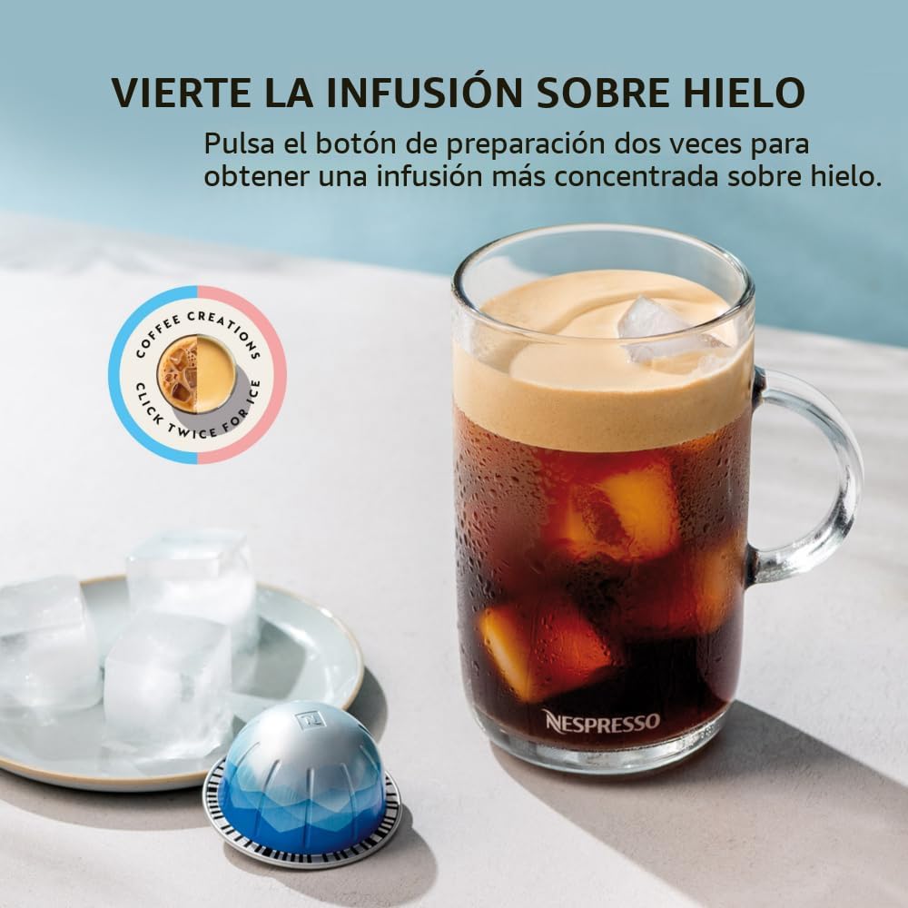 Cafetera Nespresso Vertuo Pop+ para café y espresso por De'Longhi, Rosa