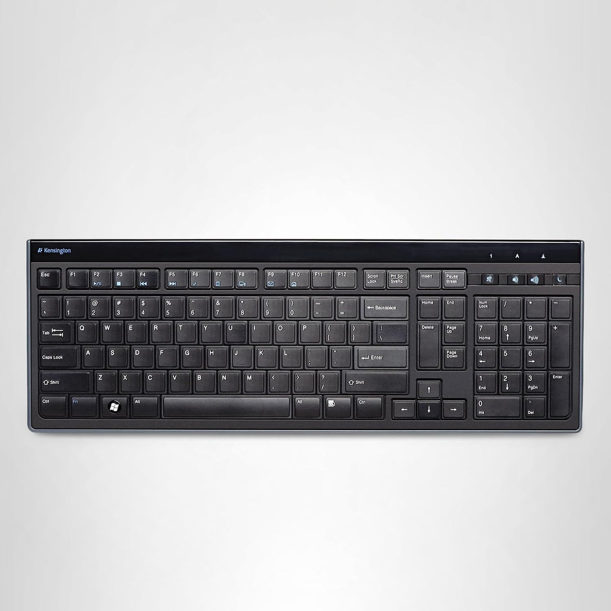 Teclado con cable delgado tipo Slim de Kensington (K72357USA), negro