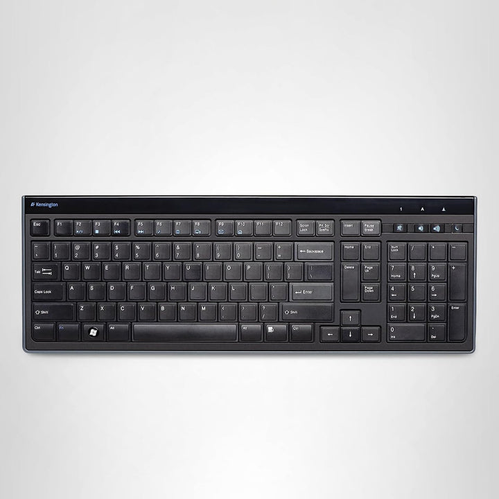 Teclado con cable delgado tipo Slim de Kensington (K72357USA), negro