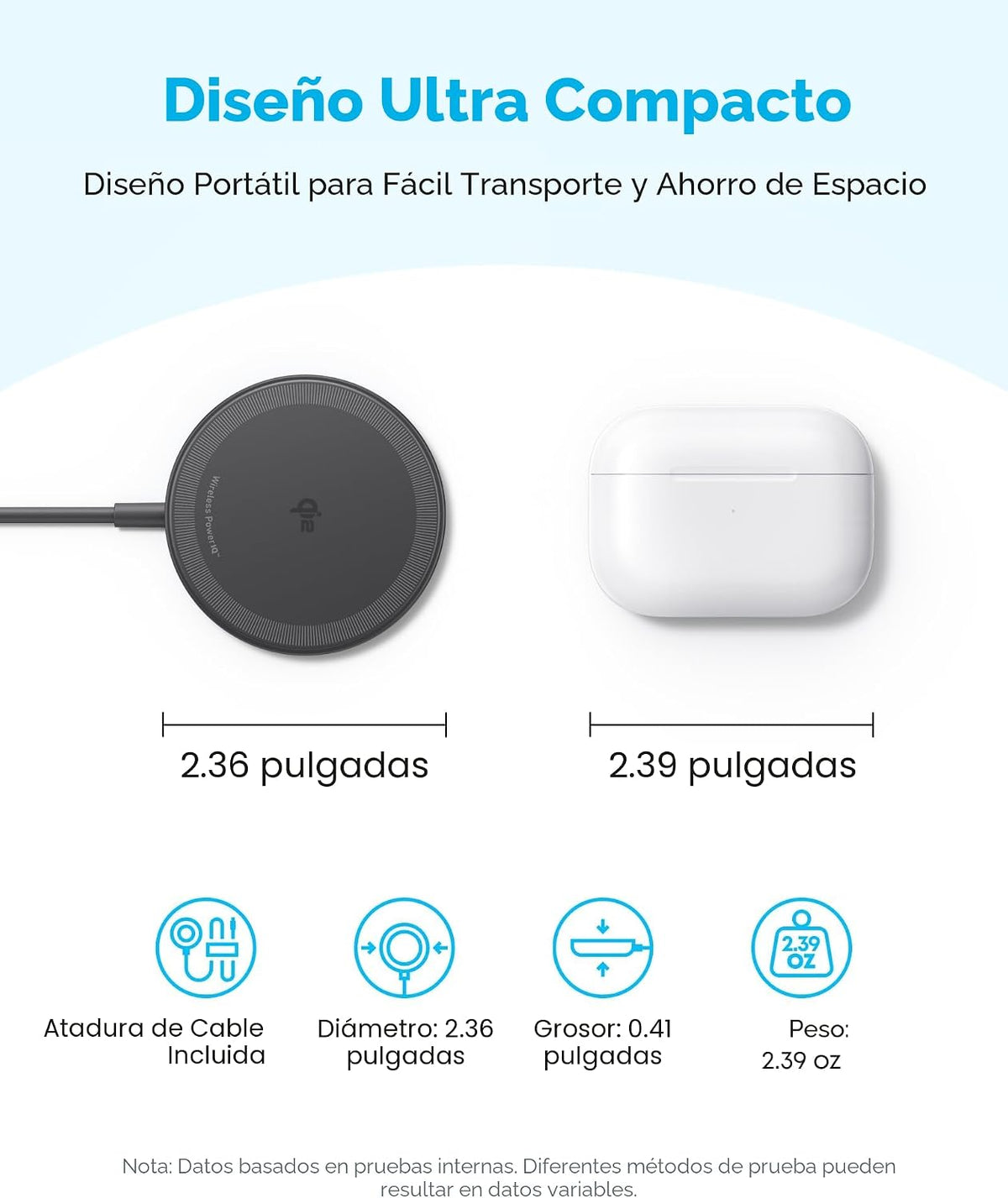Anker Zolo MagSafe - Cargador inalámbrico compatible con Qi2 de 15 W de