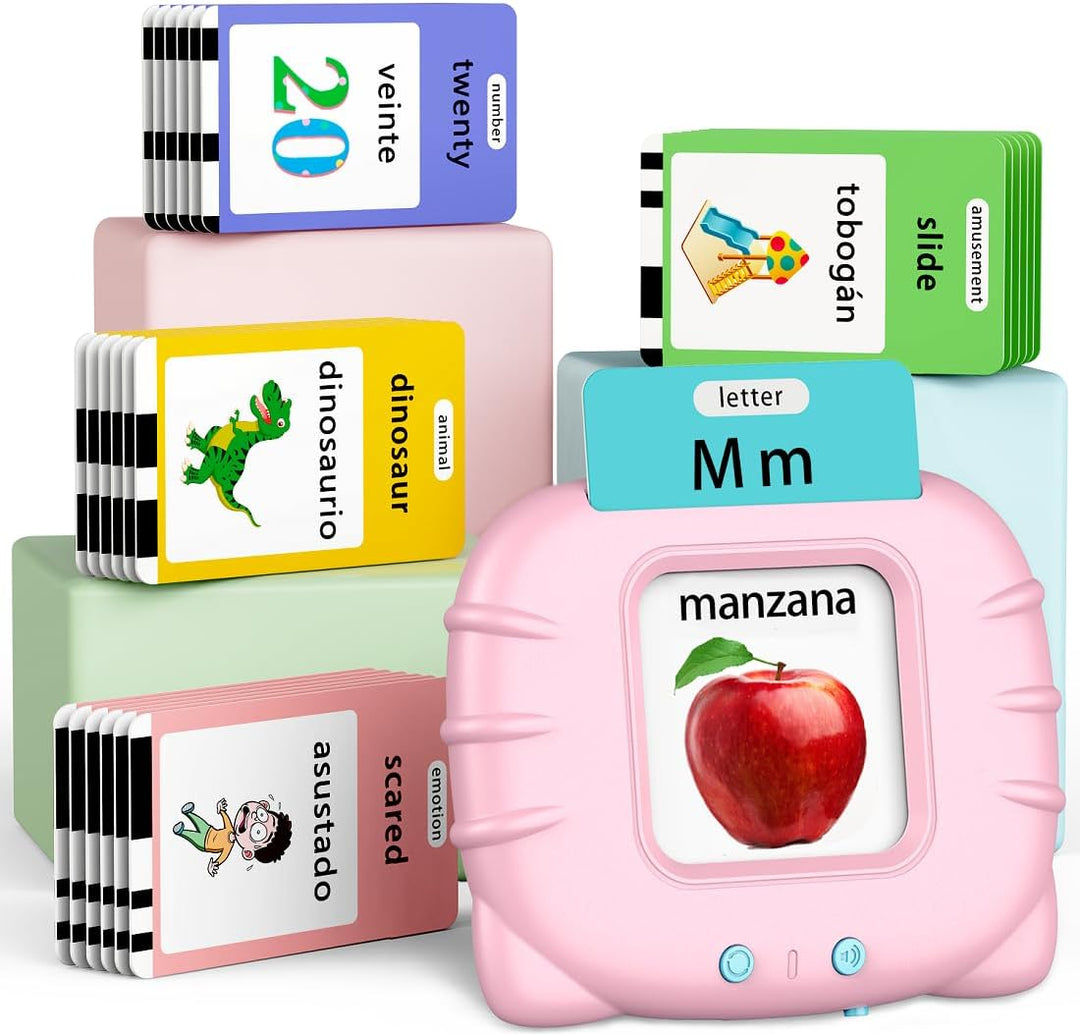 Eaever 580 tarjetas flash parlantes de palabras de vista de Pre-K c...