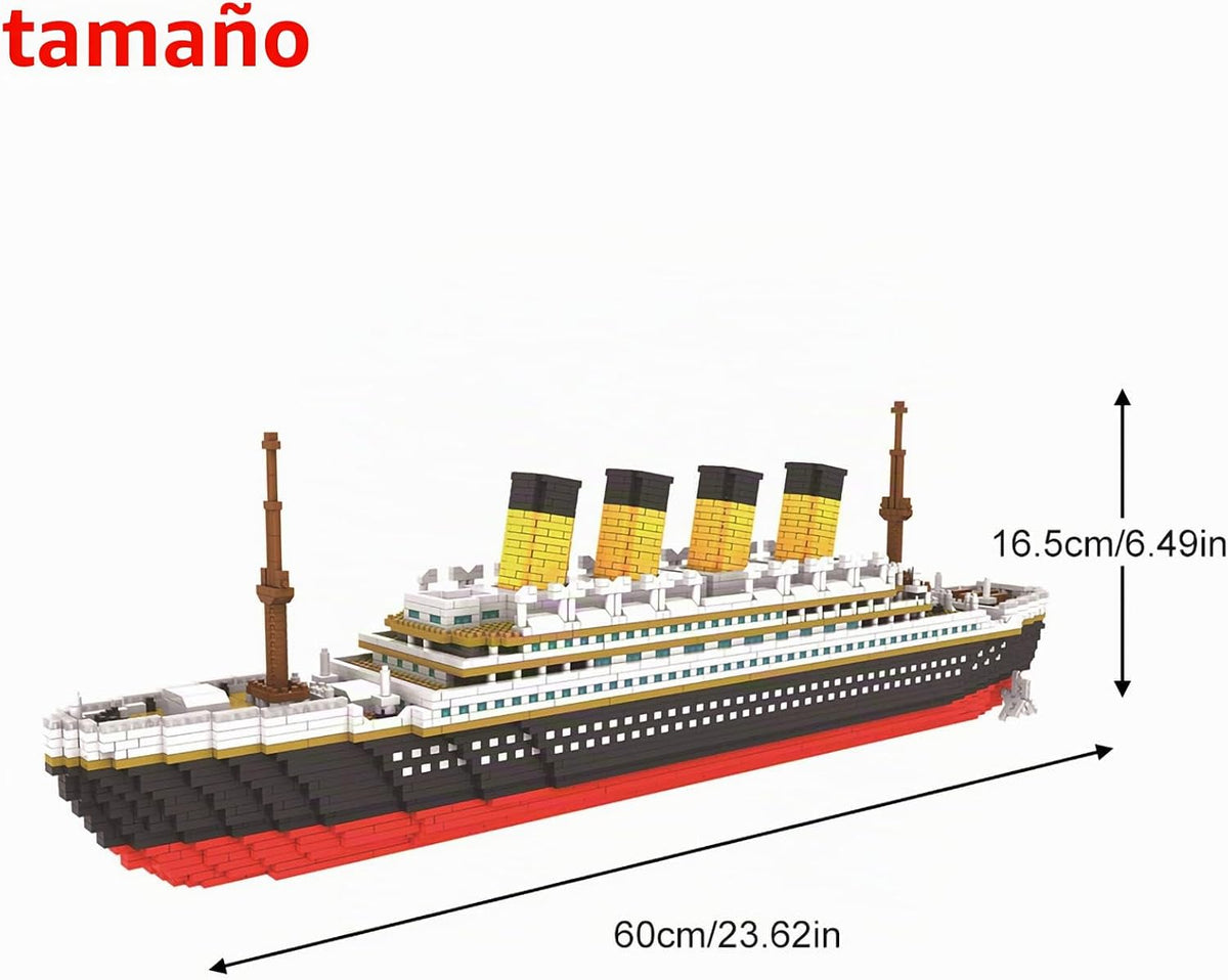 Larcele 3800 piezas grandes de crucero micro ladrillos de construcción para