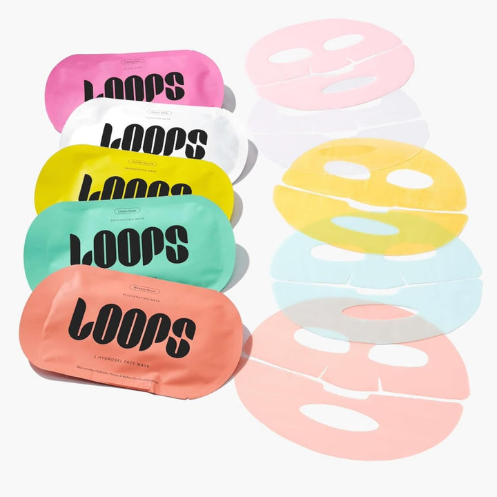 LOOPS Kit de bucle variado: las mejores máscaras faciales de hidrog...