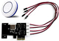 Botón de encendido externo inteligente de PC, interruptor remoto inalámbrico WiFi, tarjeta PCIe para placa base de computadora, encendido/apagado/restablecimiento, compatible con Alexa
