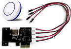 Botón de encendido externo inteligente de PC, interruptor remoto inalámbrico WiFi, tarjeta PCIe para placa base de computadora, encendido/apagado/restablecimiento, compatible con Alexa
