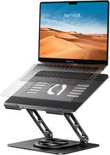 Lamicall - Soporte ajustable para laptop para escritorio - Base gir...