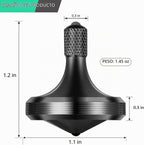 Giroscopio giratorio de metal de precisión, bien hecho de acero inoxidable, giro de larga duración que supera los 8 minutos, juguete de escritorio EDC, equilibrio perfecto, fácil de usar