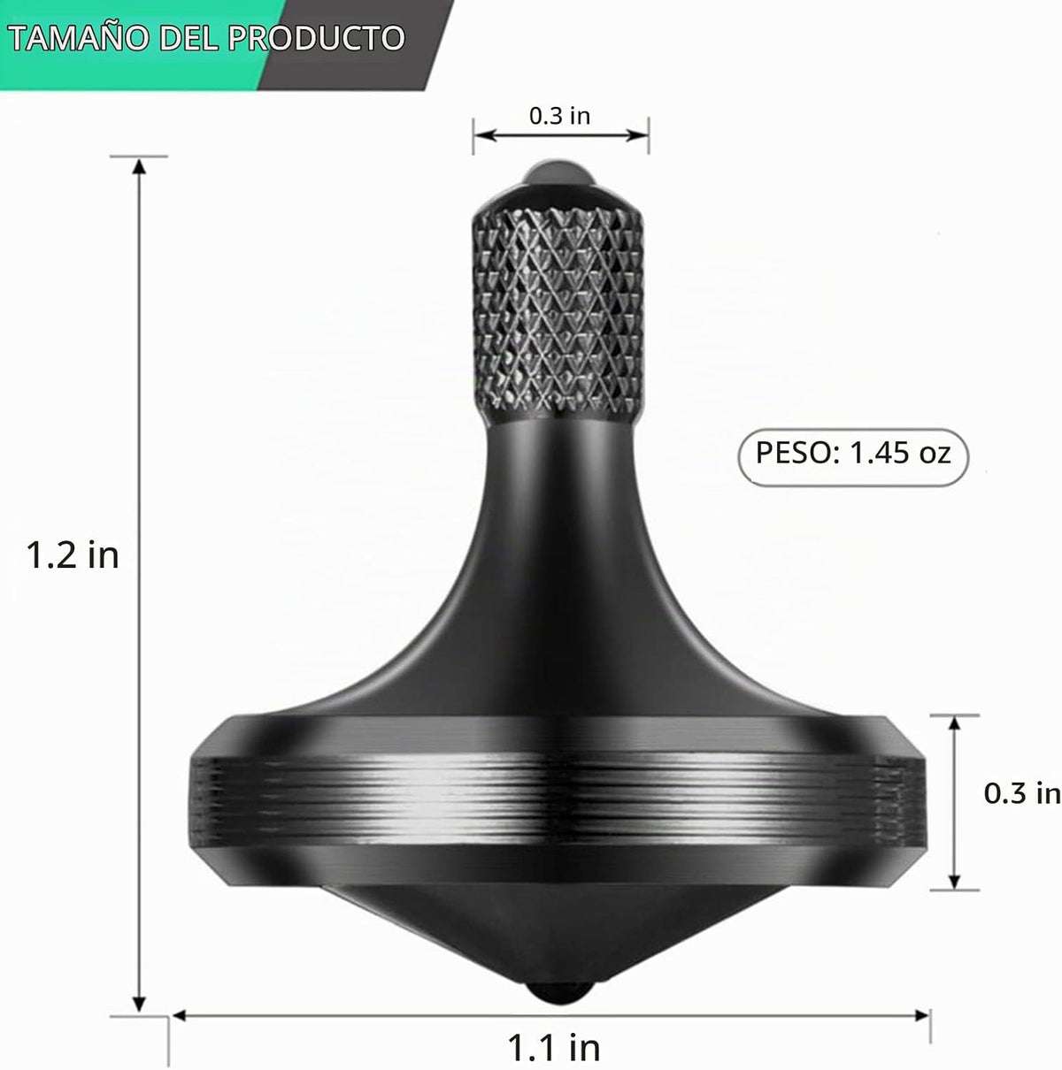 Giroscopio giratorio de metal de precisión, bien hecho de acero inoxidable, giro de larga duración que supera los 8 minutos, juguete de escritorio EDC, equilibrio perfecto, fácil de usar
