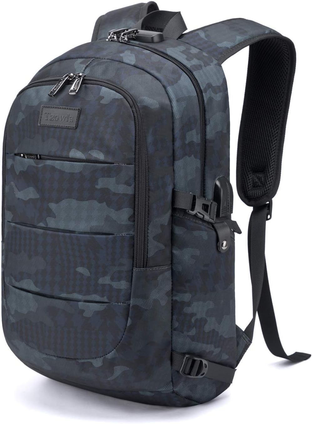 Tzowla, mochila para computadora portátil de negocios resistente al...