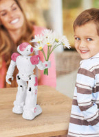 KingsDragon - Robot RC, juguetes para niños con gestos y detección, robot inteligente a control remoto para niños de 3 a 7 años, regalo de cumpleaños, rosa