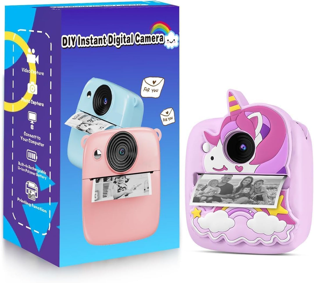 Cámara de impresión instantánea para niños, regalos de cumpleaños d...