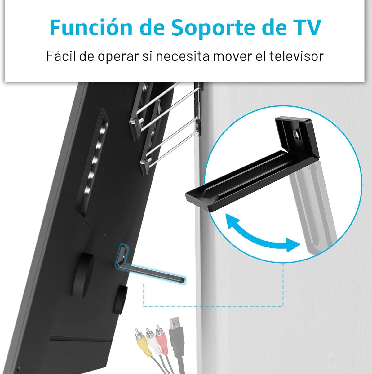 Soporte de pared para TV ultra delgado de 37 a 86 pulgadas, peso máximo de 165 libras