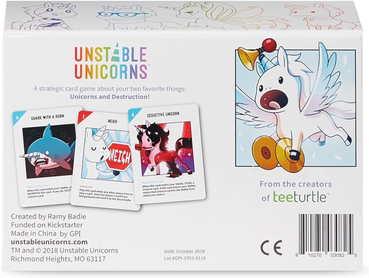 Juegos inestables Juego de cartas de unicornios inestables