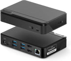ALOGIC Estación de acoplamiento universal Twin HD, compatible con USB-C y USB-A, dual 1080p 60Hz HDMI, USB-C y 4 puertos USB-A, Gigabit Ethernet, conector de audio, base para laptop para Windows y Mac