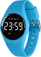 Relojes para niños y niñas, reloj deportivo digital con contador de pasos, podómetro, alarma de vibración, sin aplicación, impermeable, rastreador de fitness, reloj para niños, niñas, adolescentes