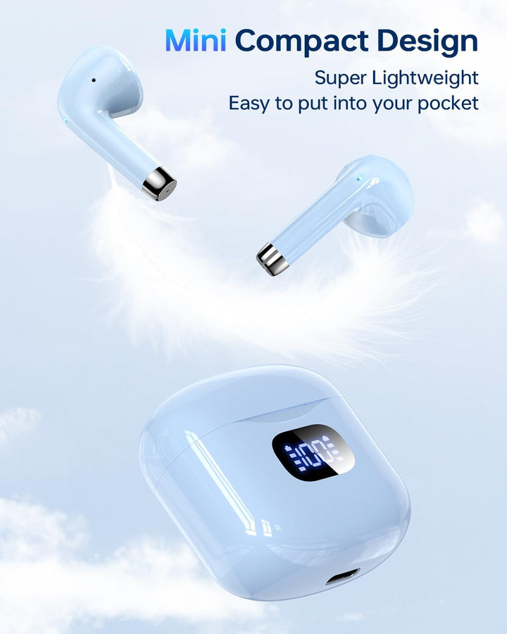 KTGEE Auriculares inalámbricos Bluetooth 5.3, reproducción de 40 ho...