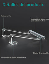 JCZT Soporte de Laptop de Acrílico Transparente para Escritorio, co...