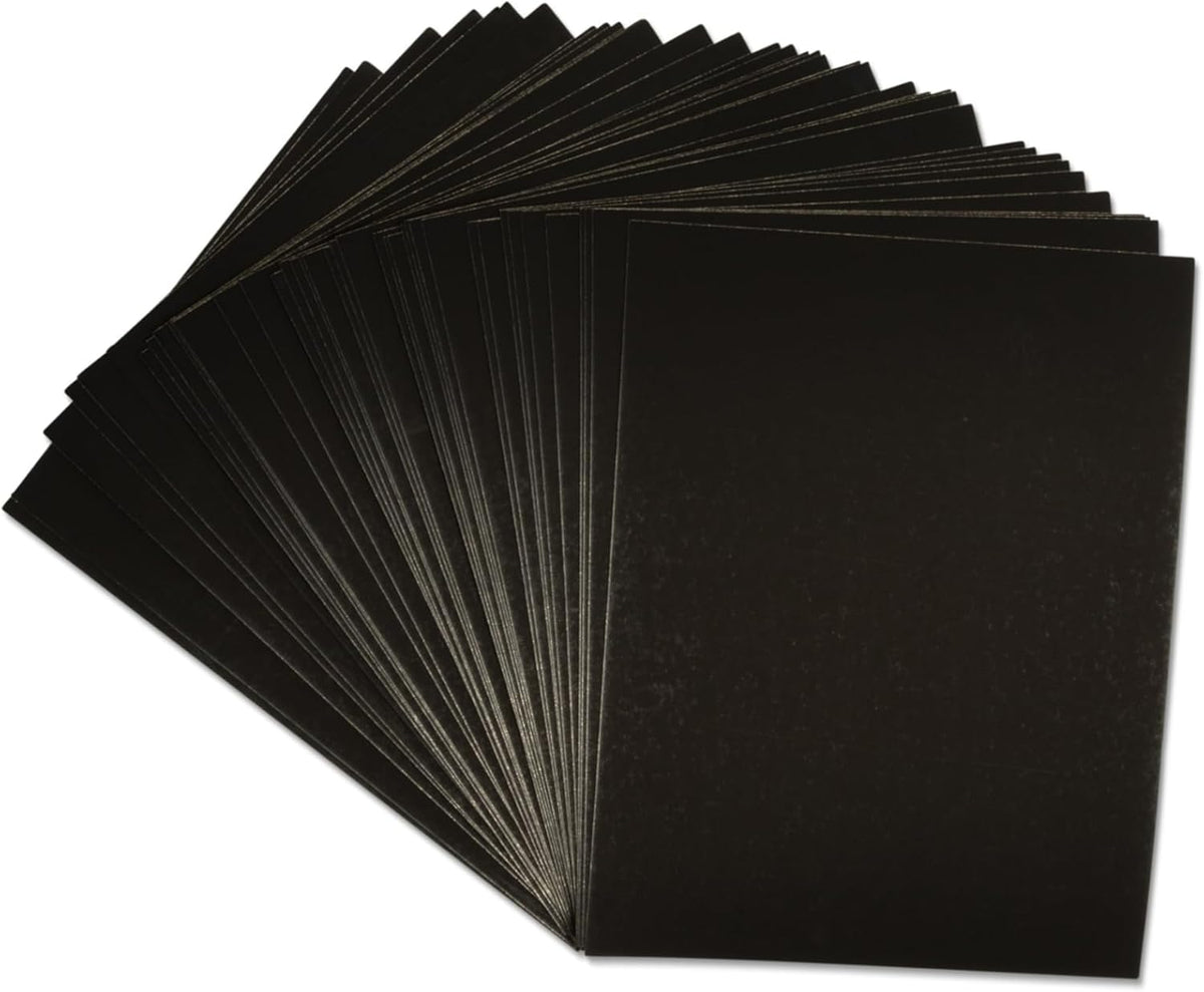 Melissa & Doug Scratch Art - Rascador de 50 unidades, dorado brillante sobre fondo negro