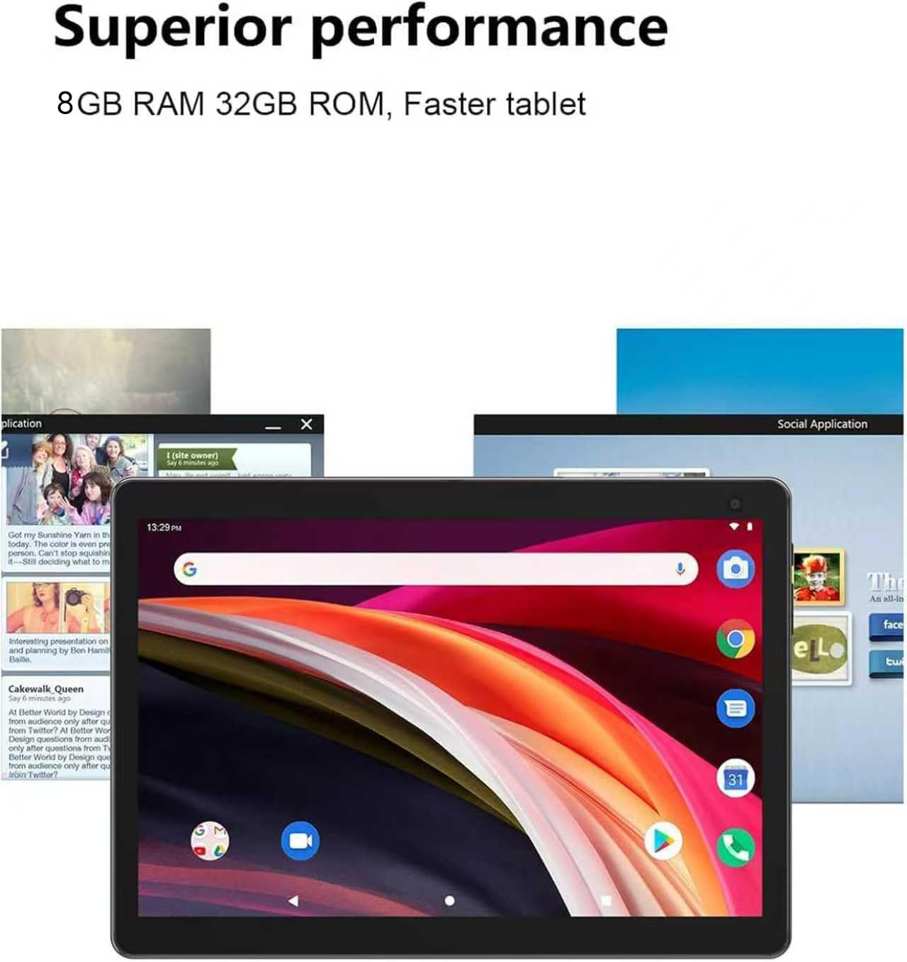 COOPERS Tablet 10 pulgadas, Android 15 Tablet, 32GB ROM 1TB Expandi...