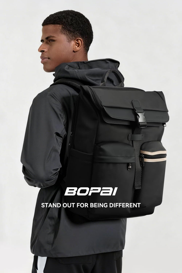 BOPai Mochila para laptop para el trabajo, se adapta a portátiles d...