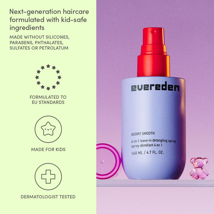 Spray desenredante para niños Evereden: 4 en 1 sin enjuague | Desen...