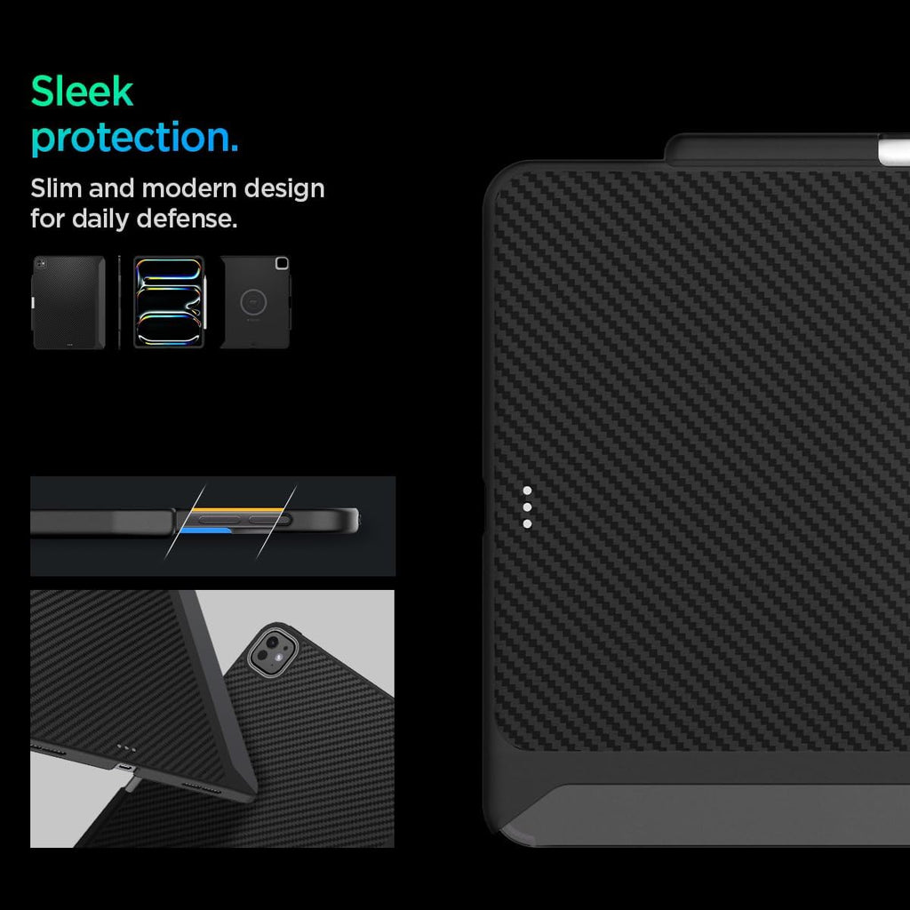 Spigen Funda para iPad Pro de 13 pulgadas M5/M4 (2025-2024) con soporte