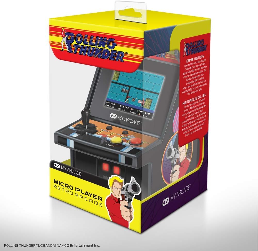 My Arcade Micro Player Mini Arcade Machine: Rolling Thunder Video G...