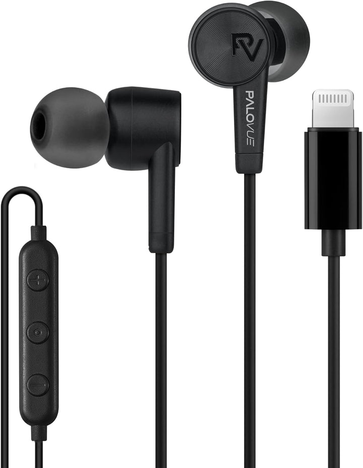 PALOVUE - Auriculares para iPhone con conector Lightning, certifica...