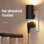 VOLISUN Luces nocturnas enchufables a la pared, luz nocturna LED regulable con sensor de luz del atardecer al amanecer, brillo ajustable de 0 a 100 lúmenes, 3 temperaturas de color, tamaño compacto