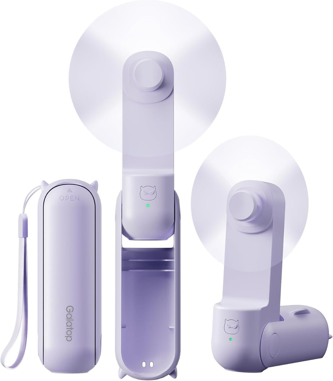 GAIATOP Ventilador de mano portátil, mini ventiladores de viaje ple...