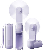 GAIATOP Ventilador de mano portátil, mini ventiladores de viaje ple...