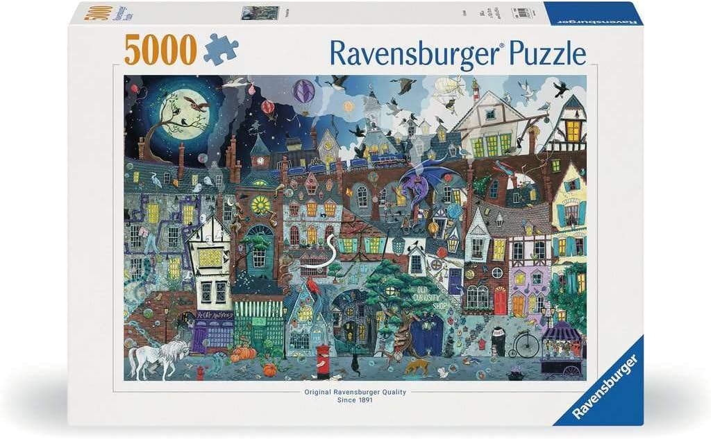 Ravensburger - Fantasy Street - Rompecabezas de 5000 piezas - Imágenes impresionantes - Hermoso e intrincado - Feria callejera victoriana antigua - Calidad premium - Puzzles para adultos