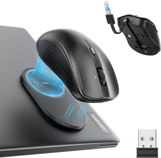 ESR MagMouse Snap-to-Carry Mouse Bluetooth, Mouse Inalámbrico Recar...