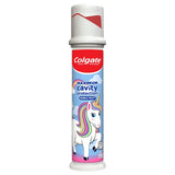 Colgate Bomba de pasta de dientes de unicornio para niños con flúor...