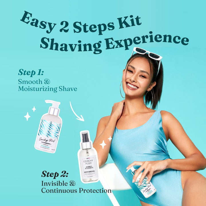 Kit completo de afeitado íntimo IntiMD Coochy Plus - Coco Allure y...