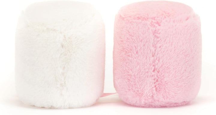 Jellycat Peluche de comida de malvaviscos rosa y blanco