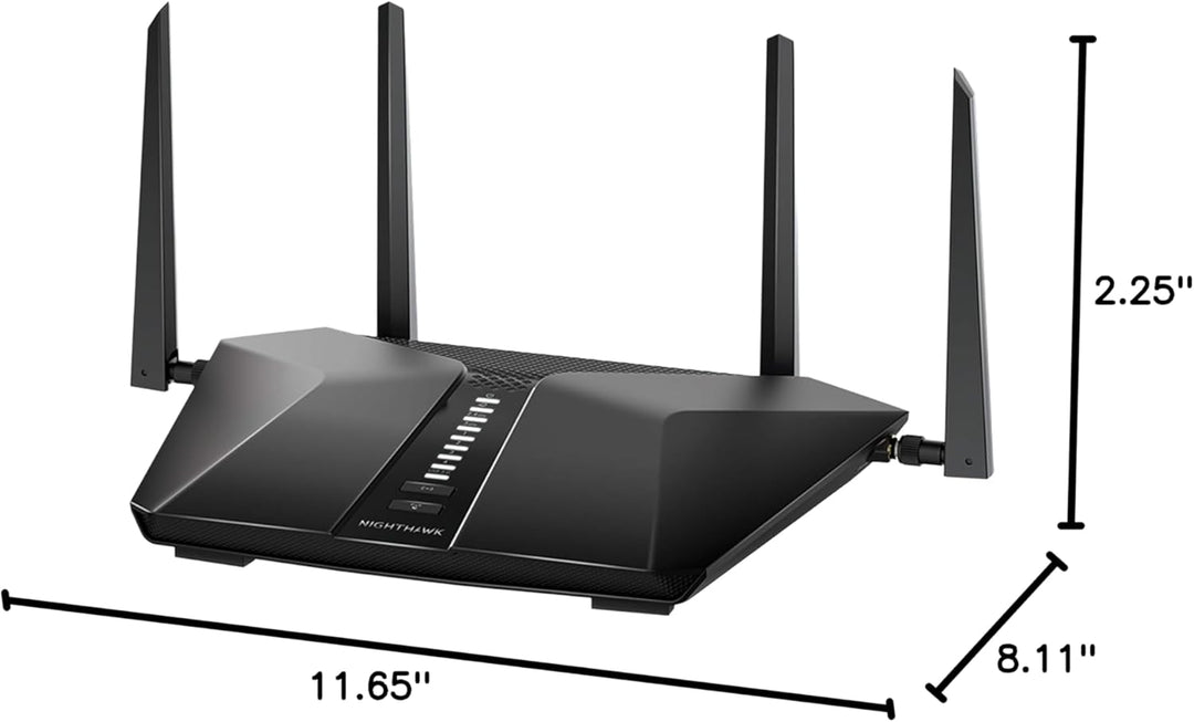 NETGEAR Nighthawk 5-Stream AX5 WiFi 6 Router (RAX43) AX4200 Velocid...