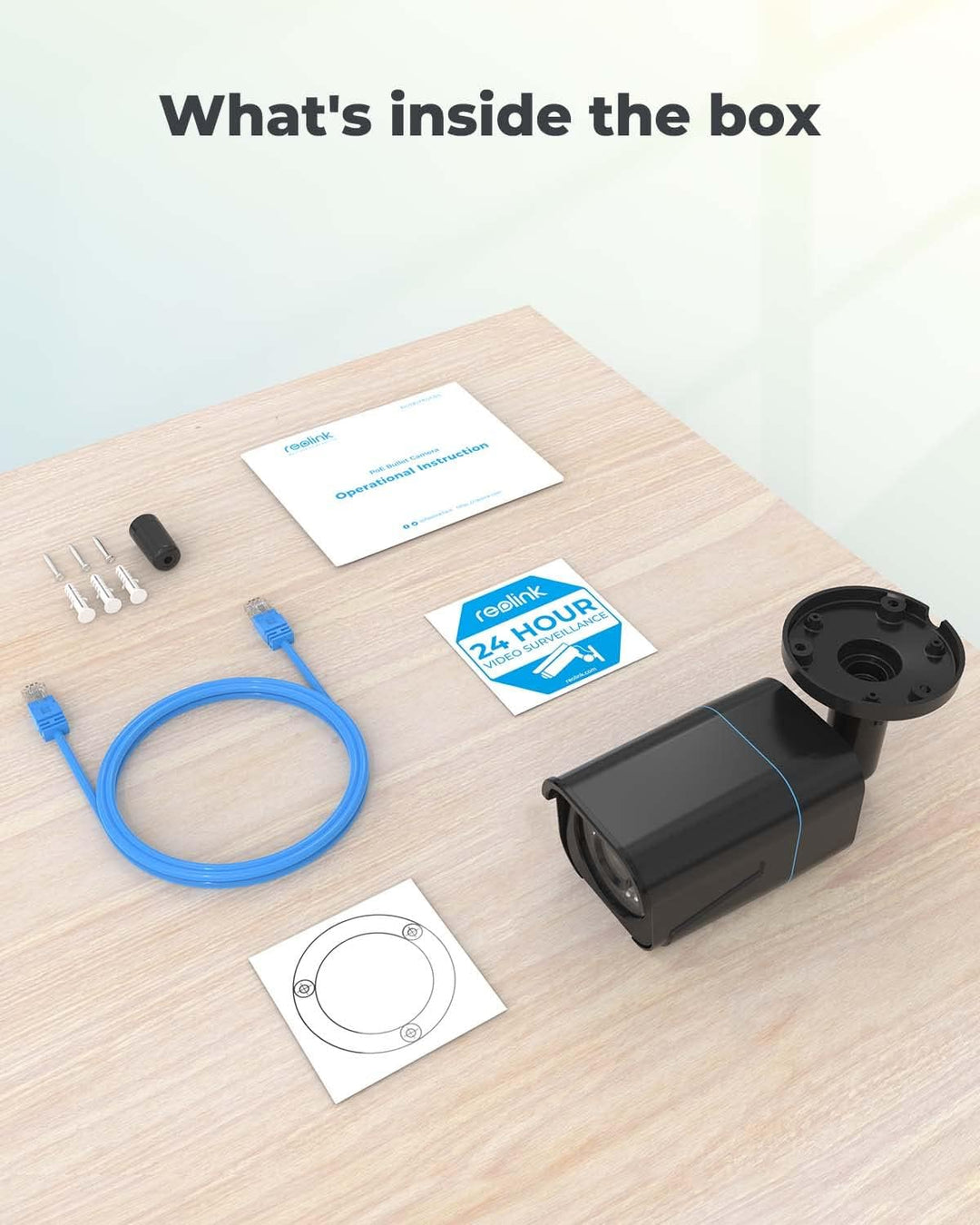 REOLINK Cámara IP PoE de seguridad 4K\/8MP, vigilancia exterior en...
