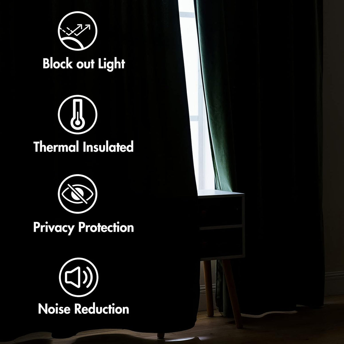 MIULEE Cortinas de terciopelo verde oliva de 96 pulgadas 2 paneles - Plisadas con pinza, lujosas cortinas opacas para oscurecer la habitación, cortinas de ventana para dormitorio y sala de estar
