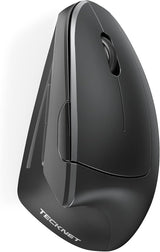 TECKNET Ratón Ergonómico, Ratones Verticales Recargables 2.4G+Bluet...