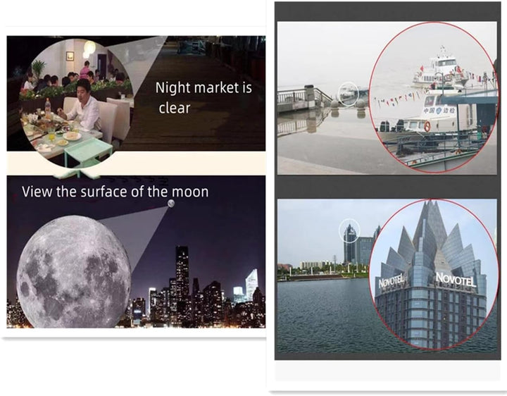 Telescopio óptico monocular de 2000 x 24 para adultos con