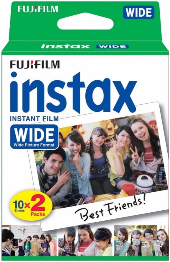 60 películas instantáneas Fujifilm Instax Wide para cámara instantá...