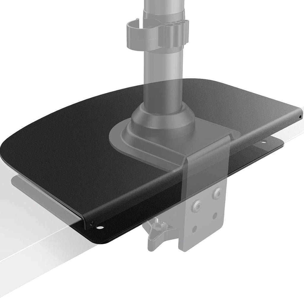 HUANUO Placa de refuerzo para montaje de monitor de acero para mesas delgadas, de vidrio y otras superficies frágiles, placa de soporte de acero se ajusta a la mayoría de los soportes de monitor con