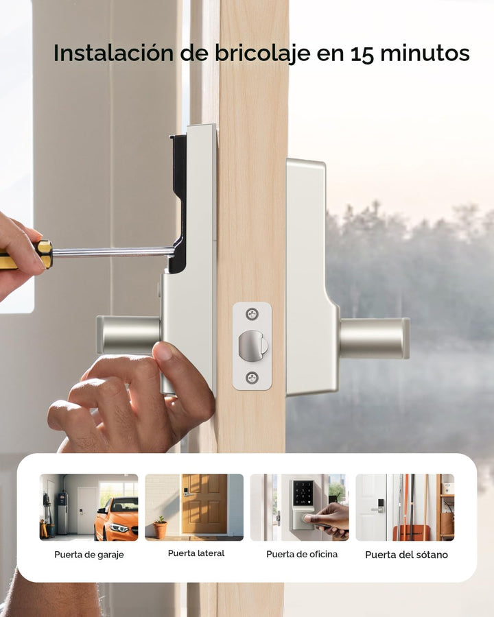 eufy Security Smart Lock C33, cerradura de puerta con teclado con a...