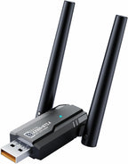 Adaptador USB WiFi 6 2 en 1 para PC de escritorio y dongle