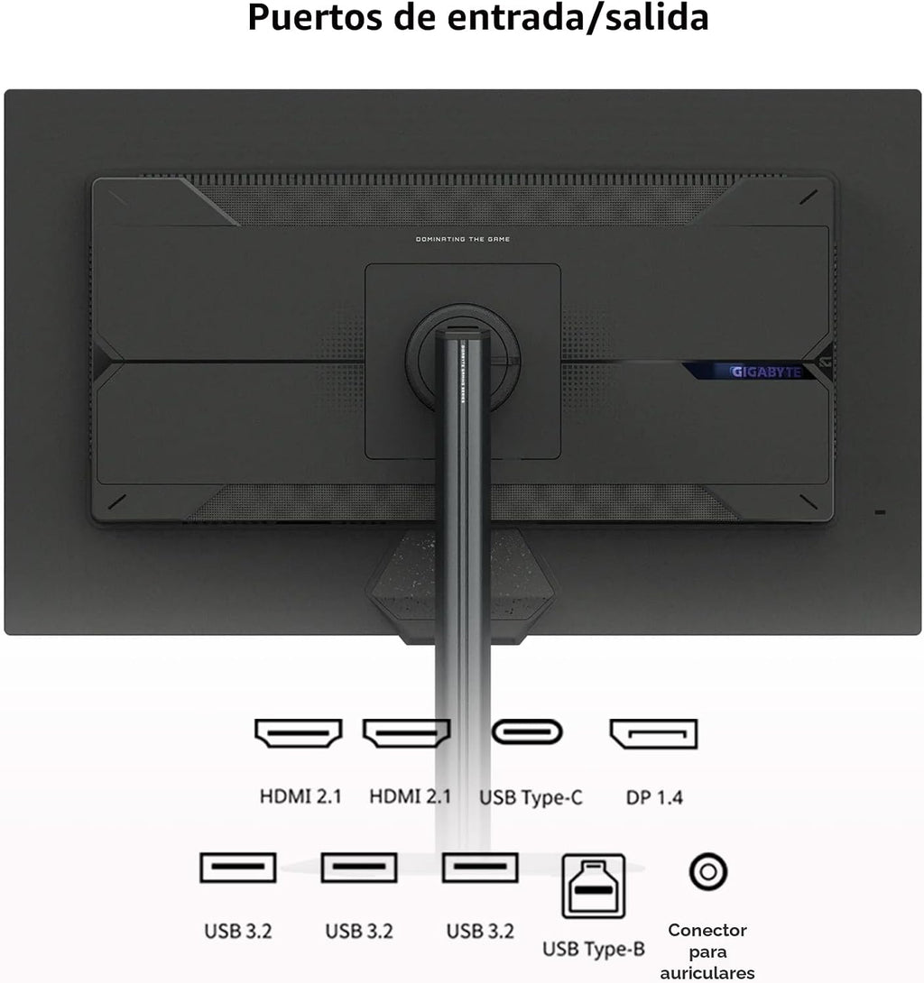 Monitor para juegos GIGABYTE M27UP SA 27" SuperSpeed IPS Dual M...