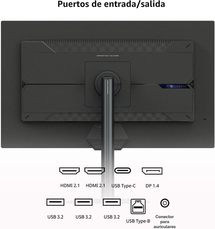 Monitor para juegos GIGABYTE M27UP SA 27" SuperSpeed IPS Dual M...